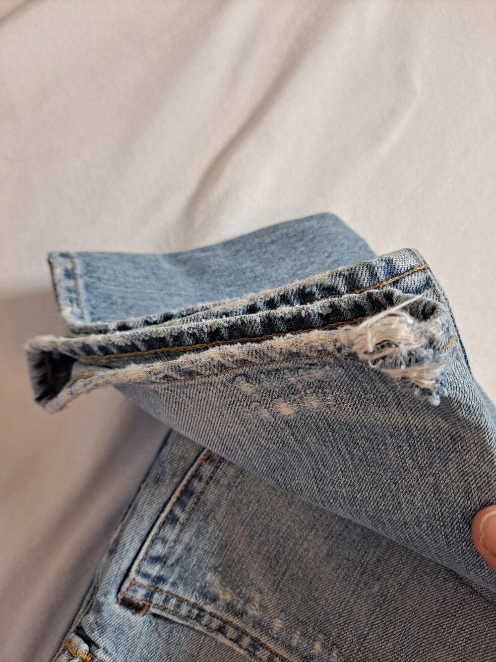 Polo Ralph Lauren Men's Jeans Size 40 x 32 Distressed Straight 100% Cotton - Picture 14 of 14